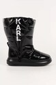 Karl Lagerfeld śniegowce skórzane KAPRI KOSI KL44573A.F0X czarny AW25