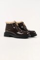 Karl Lagerfeld botki skórzane MACIE KL41235.144 brązowy AW25