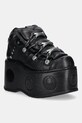 New Rock sneakersy skórzane ITALI NEGRO, NOMADA NEGRO, NEPTUNO / SPACE platforma czarny M.106.C174