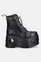 New Rock stivali da motociclista in pelle CRUST NEGRO, NEPTUNO / SPACE MUELLE TACON M.MILI083CCT.C18 nero AW25