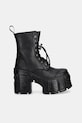 New Rock stivaletti alla caviglia in pelle CRUST NEGRO, TOWER MAX M.TM001.C2 nero AW25