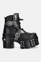 New Rock botki skórzane ITALI NEGRO BOX PLANE M.TM004.C3 czarny AW25