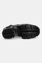 New Rock stivaletti alla caviglia in pelle ITALI NEGRO BOX PLANE M.TM004.C3 nero