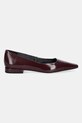 Kožené balerínky MICHAEL Michael Kors Darrah 40F5DRFP1A.610 burgundské AW25