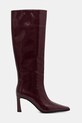 MICHAEL Michael Kors kozaki skórzane Darrah 40F5DRMB5A.610 bordowy AW25