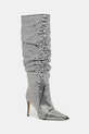 Ботуши MICHAEL Michael Kors Dawn висок сребърен 40F5DWHB7S.001