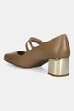 Obuwie MICHAEL Michael Kors czółenka skórzane Matilda 40F5MTMP1L.297 beżowy