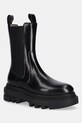 AllSaints sztyblety skórzane ALEX BOOT tekstylny czarny W062FB