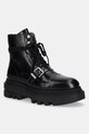 Кожаные полусапоги AllSaints ASTRID BOOT без утепления чёрный W029FC