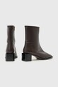 Obuwie AllSaints botki skórzane AVRIL BOOT W096FC brązowy