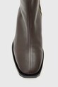 AllSaints botki skórzane AVRIL BOOT W096FC brązowy