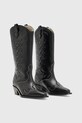 AllSaints kowbojki skórzane CARINA BOOT W061FD czarny AW25