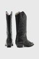 Obuwie AllSaints kowbojki skórzane CARINA BOOT W061FD czarny