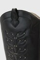 AllSaints kowbojki skórzane CARINA BOOT czarny W061FD