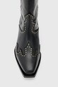 AllSaints kowbojki skórzane CARINA BOOT W061FD czarny