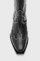 Кожаные полусапоги AllSaints CARINA BOOT W061FD чёрный