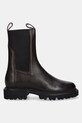 AllSaints sztyblety skórzane HALLIE BOOT W115FB.BRN brązowy AW25