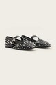 AllSaints baleriny skórzane Holly Stud Shoe W040FD czarny AW25