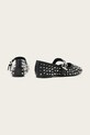 Obuwie AllSaints baleriny skórzane Holly Stud Shoe W040FD czarny