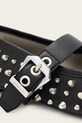 AllSaints baleriny skórzane HOLLY STUD SHOE czarny W040FD