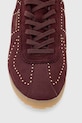 Kožené tenisky AllSaints Kenny Stud Runner W056FD burgundské
