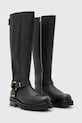 AllSaints ghete de piele MADDIE HIGH BOOT W185FB negru AW25