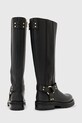 Încălțăminte AllSaints ghete de piele MADDIE HIGH BOOT W185FB negru