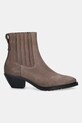 AllSaints sztyblety zamszowe MARCIE SUEDE BOOT W018FD brązowy AW25