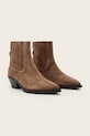AllSaints sztyblety zamszowe Marcie Suede Boot W018FD brązowy AW25