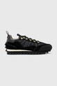Αθλητικά AllSaints NEVIS SNEAKER δέρμα σαμουά μαύρο W058FD.BLK