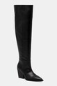 AllSaints kozaki skórzane Reina Zip Boot słupek czarny W024FD