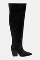 AllSaints kozaki skórzane Reina Zip Boot W024FD czarny AW25