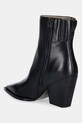 Obuwie AllSaints botki skórzane Rizzo Boot W025FD czarny