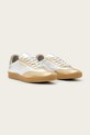 Kožené tenisky AllSaints THELMA MET SNEAKER W072FB.SILV strieborná AW25
