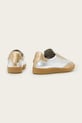 Obuwie AllSaints sneakersy skórzane THELMA MET SNEAKER W072FB.SILV srebrny