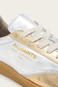 AllSaints sneakersy skórzane THELMA MET SNEAKER srebrny W072FB.SILV