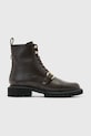 Δερμάτινα workers AllSaints TORI BOOT φλατ καφέ W119FB.BRN