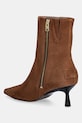 Obuća Gležnječe od brušene kože AllSaints VIVIAN SUEDE BOOT W009FD smeđa