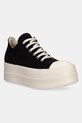 Rick Owens DRKSHDW tenisówki Double Bumper Low Sneaks tekstylny czarny DS02E7832.BMO