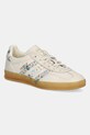 Dětské nubukové tenisky adidas Originals Gazelle Indoor plochá béžová JR3601