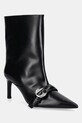 Coperni botki skórzane Ankle Heeled Belt Boots nieocieplane czarny COPSH87F6058
