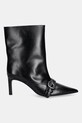 Coperni botki skórzane Ankle Heeled Belt Boots COPSH87F6058 czarny AW25