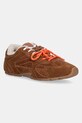 Nokwol sneakersy zamszowe Atlas płaska brązowy Atlas.Fur.Tan