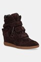 Nokwol botki zamszowe Demmi nieocieplane brązowy Demmi.Brown.Suede