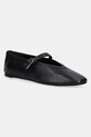 Nokwol baleriny skórzane Lova czarny Lova.Black.Leather
