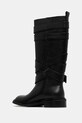 Obuwie Andersson Bell kozaki skórzane Layered Strap Boots aaa483w czarny