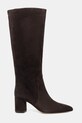 Semišové čižmy Twinset 252TGT162.11054 hnedá AW25
