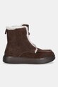 Twinset botki zamszowe 252TGT01C.00203 brązowy AW25