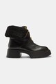 Coach botki Leah Platform płaski czarny CCH86.BLK