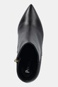 Pollini botki skórzane czarny SA21038M0NTE0000